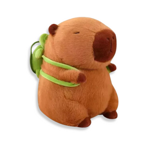 Pelúcia Capivara Com Mochila Tartaruga Ou Morango